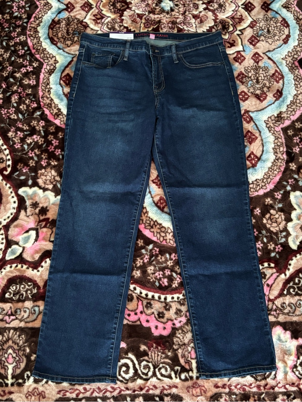 Lucky Brand Dark Blue Straight Leg Jeans